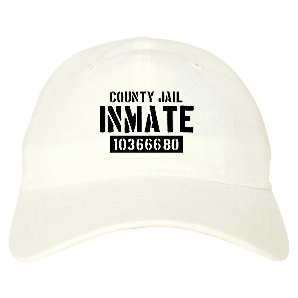 County Jail Inmate 666 Halloween Costume Mens Dad Hat Baseball Cap