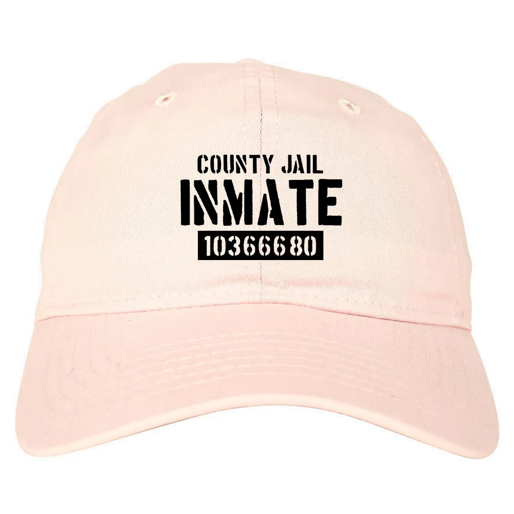 County Jail Inmate 666 Halloween Costume Mens Dad Hat Baseball Cap