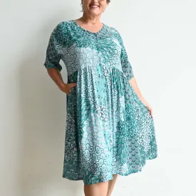 Day Tripper Summer Sundress - Peacock