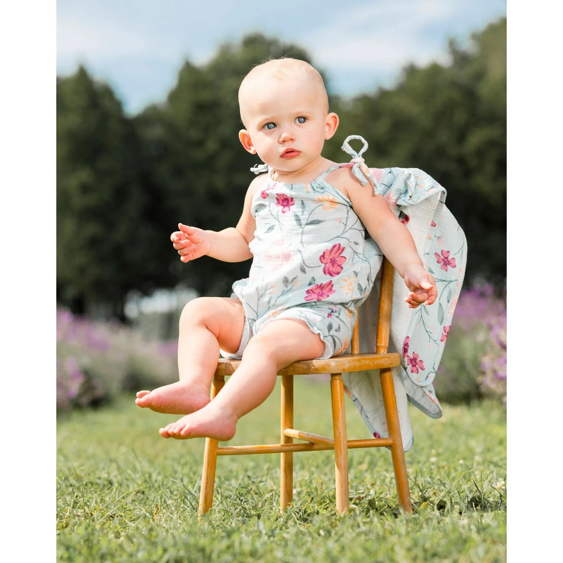 Deux Par Deux Romper - Printed Flowers