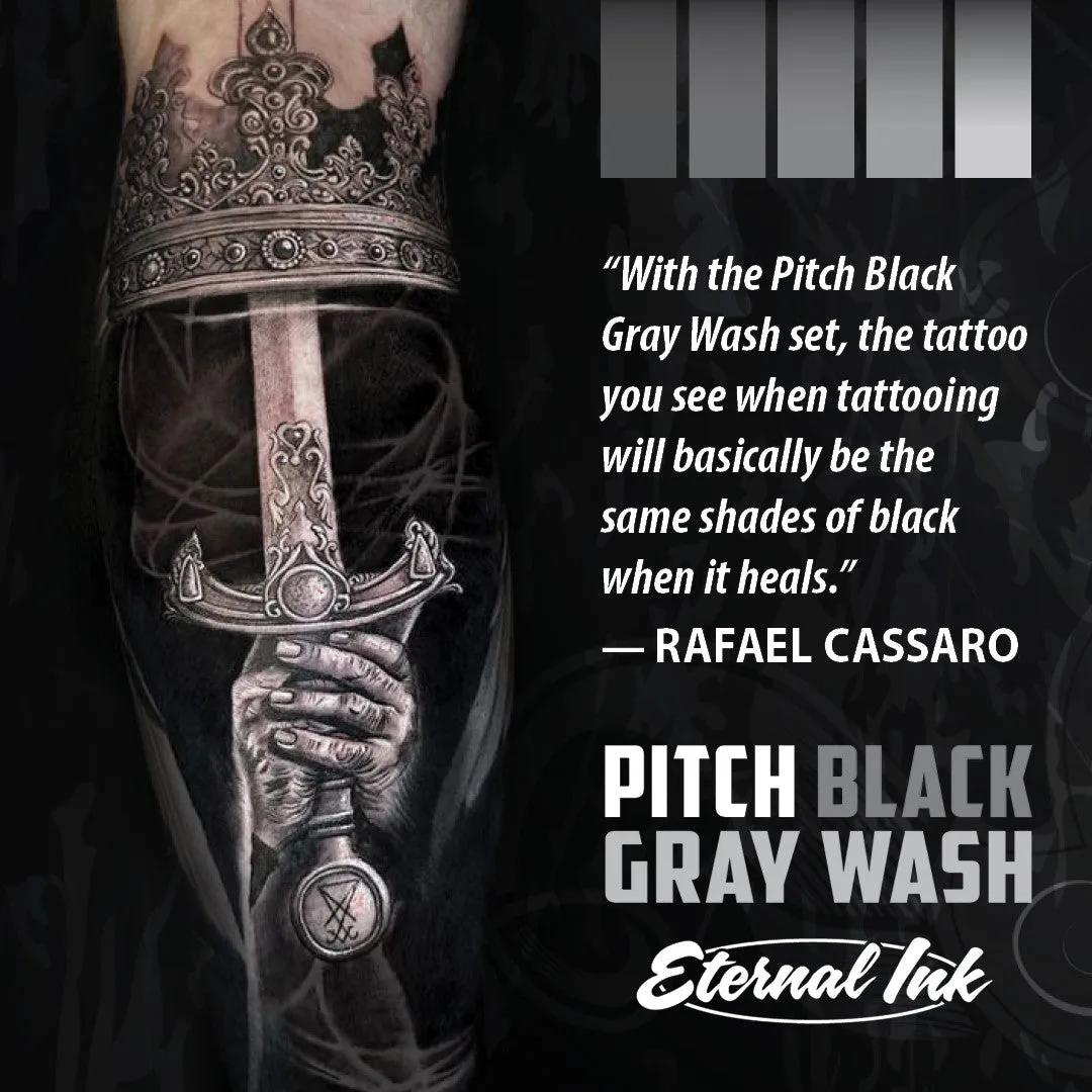Eternal Ink - Pitch Black - Gray Wash Light