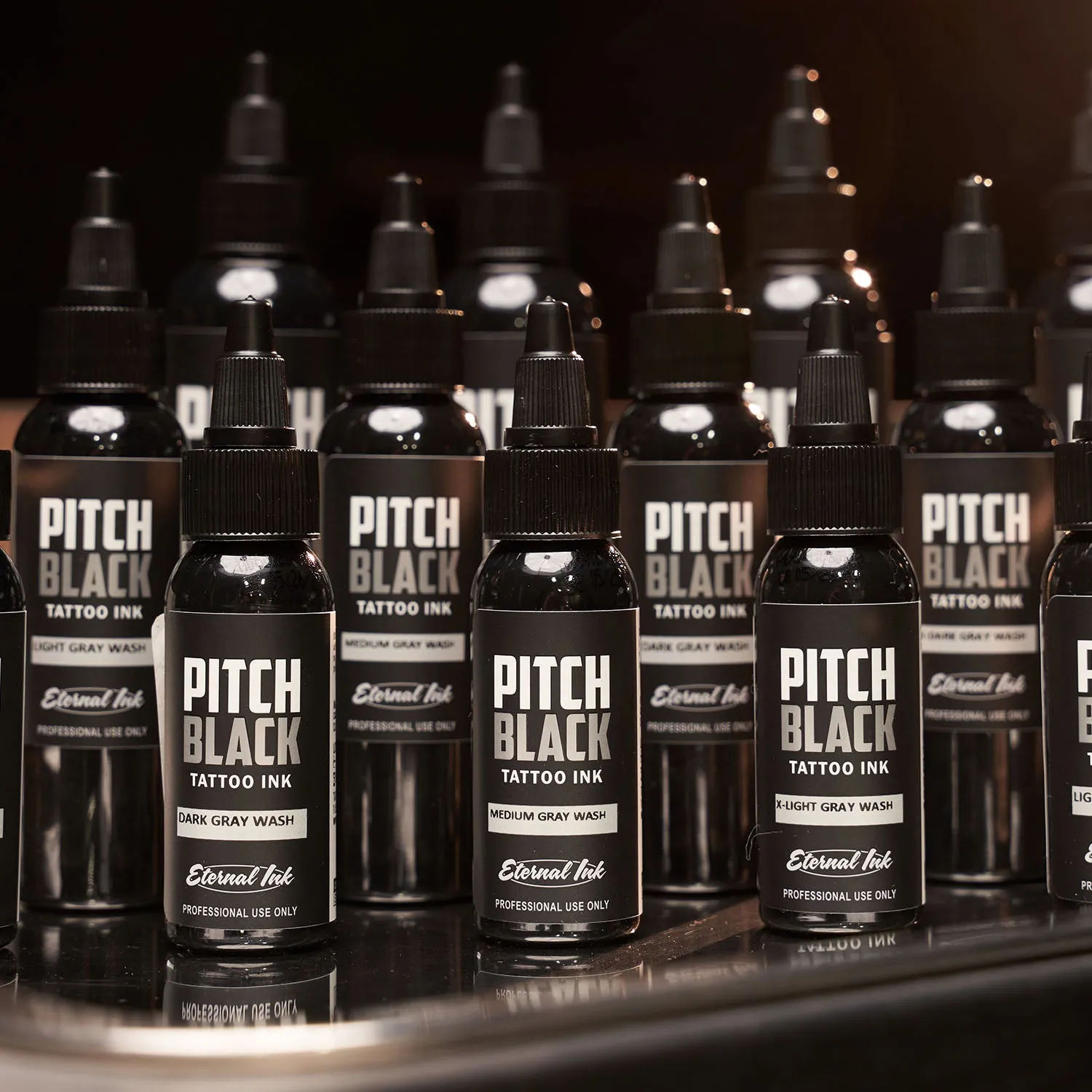 Eternal Ink - Pitch Black - Gray Wash Light