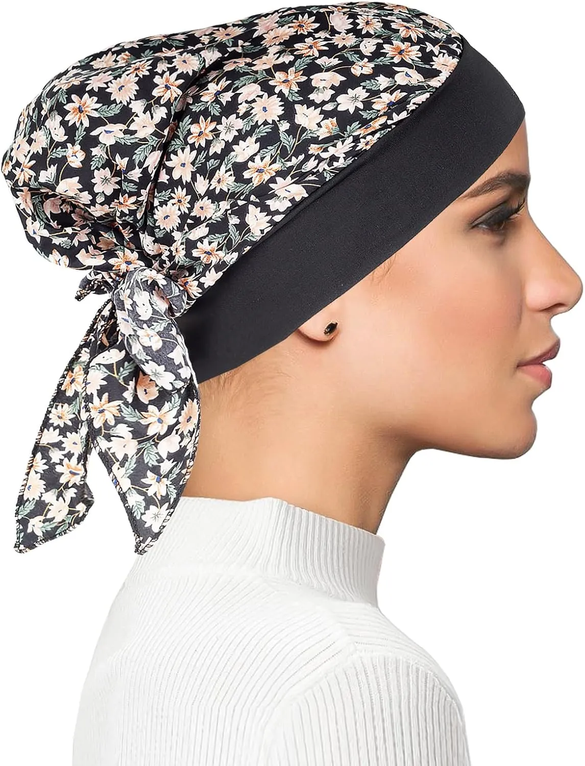 FADACHY Chemo Headwear for Women,Chemo Caps Lightweight for Summer with Head Scarf,Silky Soft Hair Turbans Fashion
