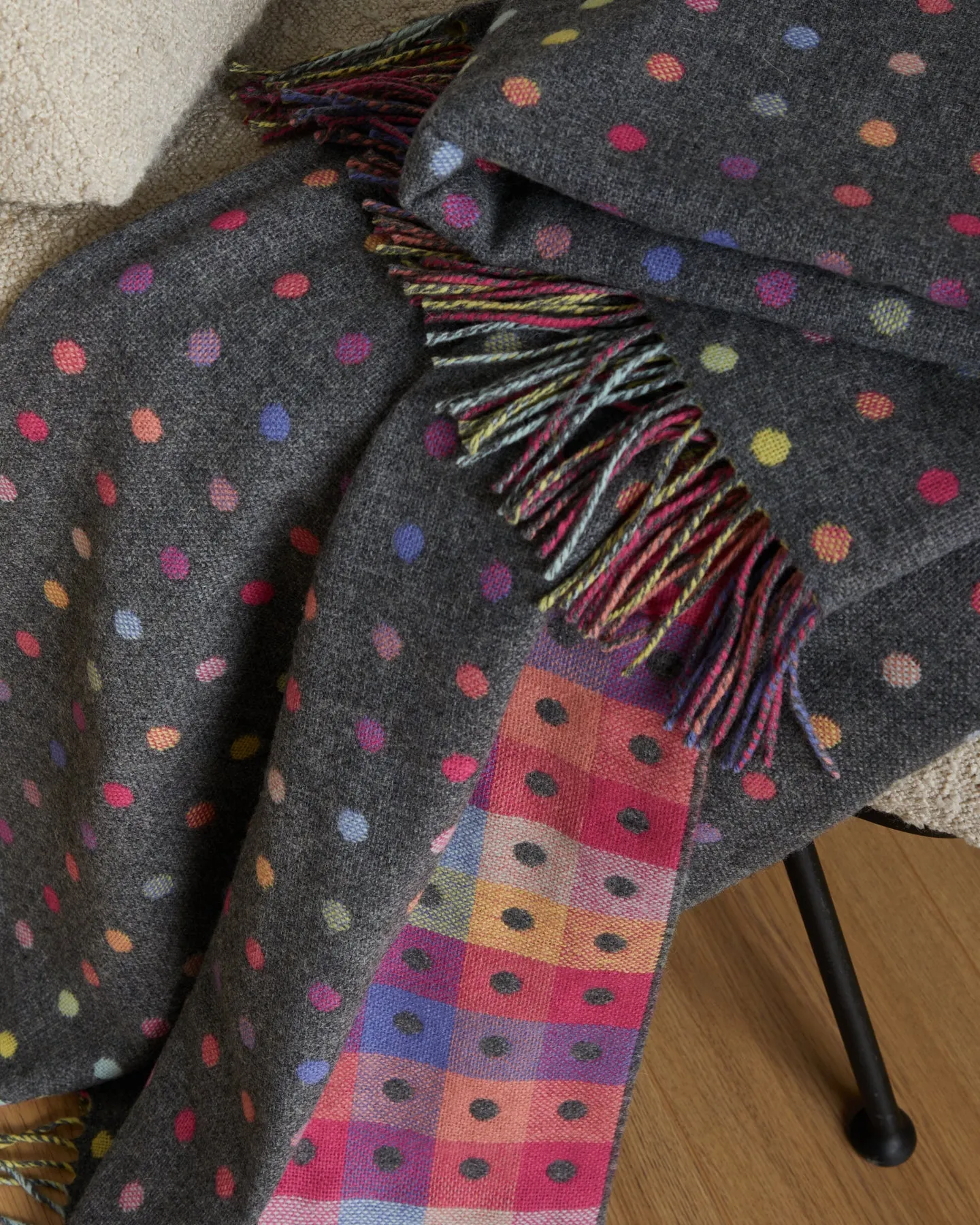 Foxford Rainbow Lambswool Throw