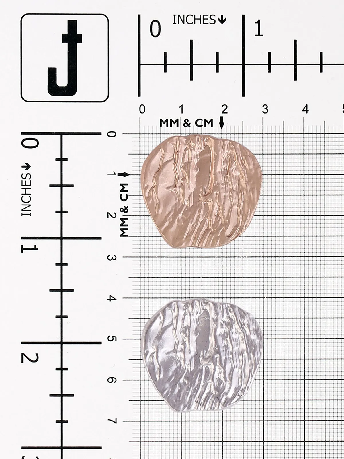 Funky Apple Shape Downhole Loop Shank Metal Button