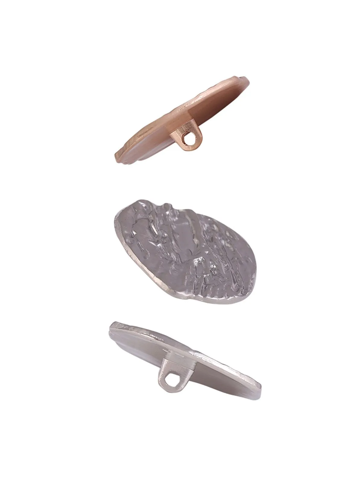 Funky Apple Shape Downhole Loop Shank Metal Button