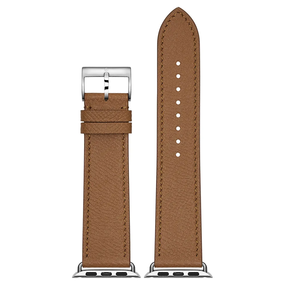 Genuine French Epsom Leather Watchband For Use of The Apple Watch®