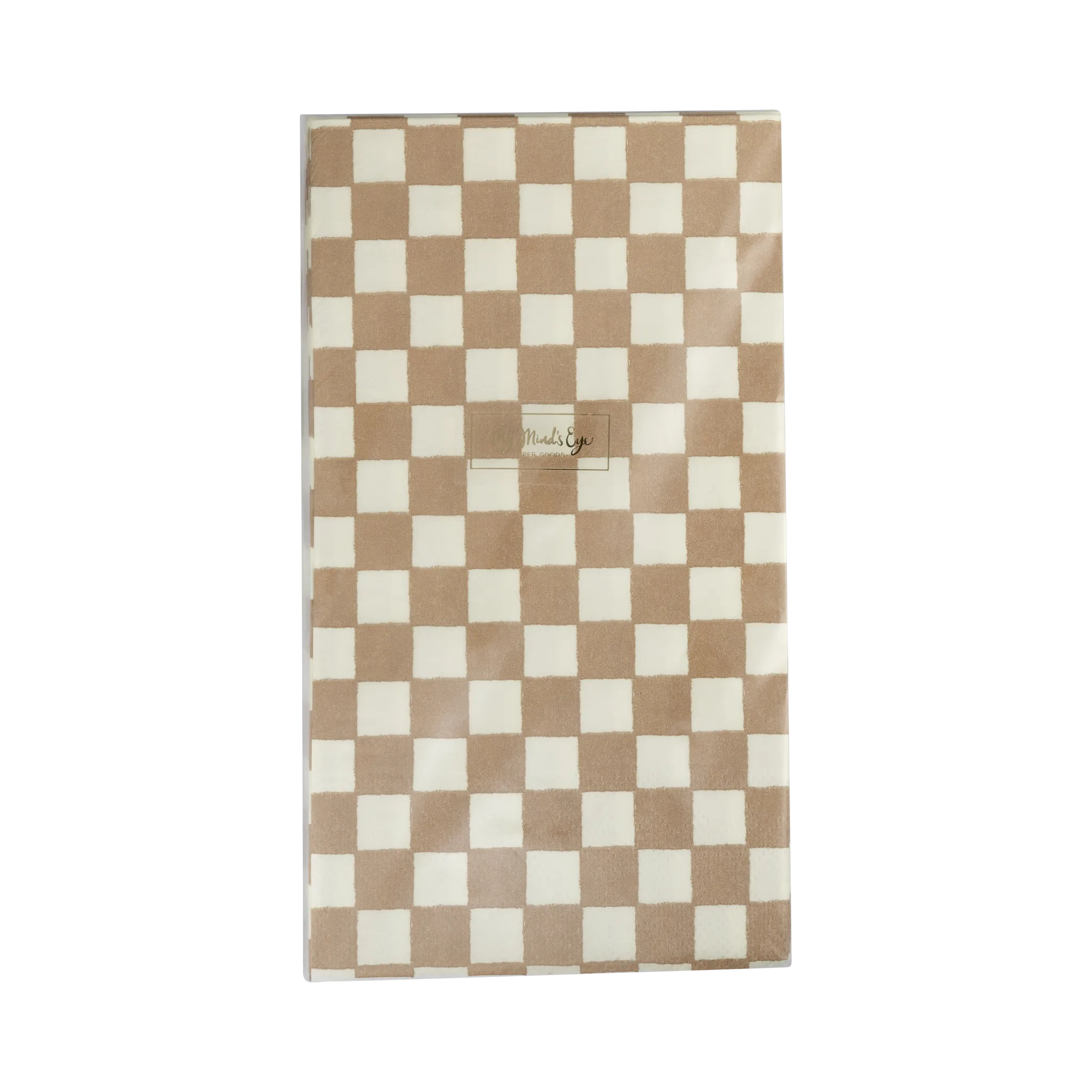 Gingerbread Checked Dinner Napkin