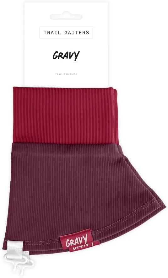Gravy Style Trail Gaiters for Hiking, Trail Running, Backpacking, Prevent Debris in Shoes, Includes Fastener, Works with Compatible Shoes