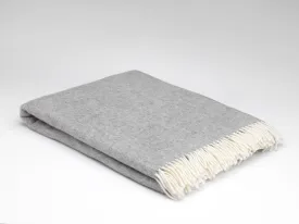 Grey Herringbone Supersoft Throw