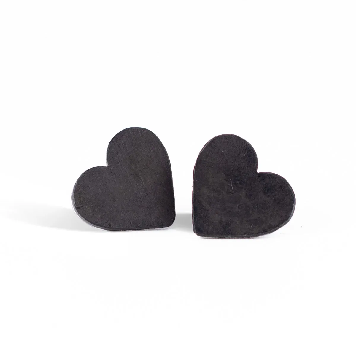 Heart Earrings in Steel