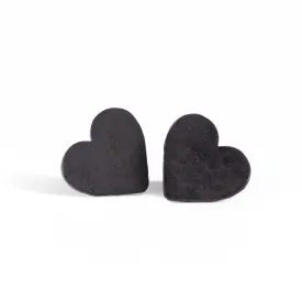 Heart Earrings in Steel