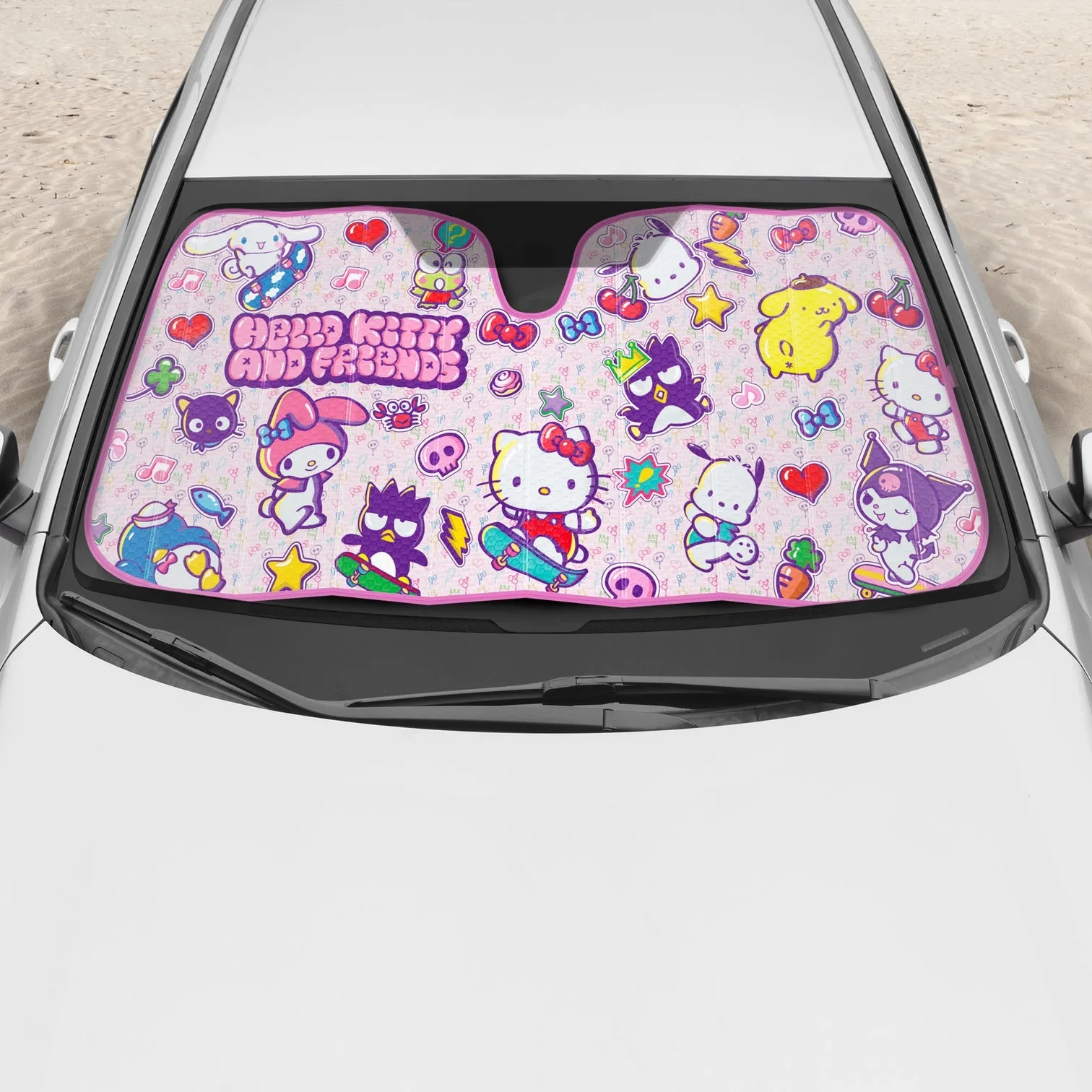 Hello Kitty and Friends Car Sun Shade (Kawaii Fun)