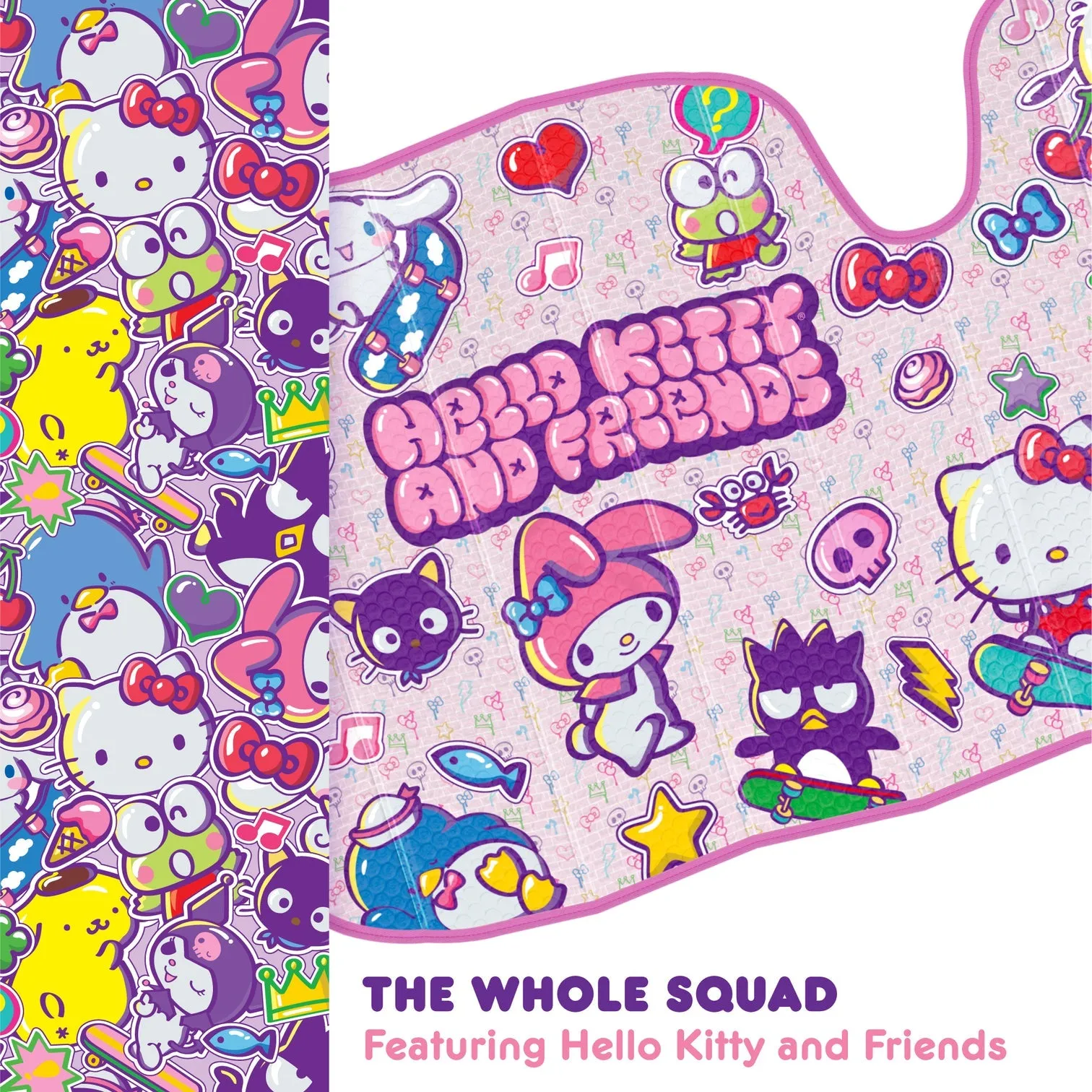 Hello Kitty and Friends Car Sun Shade (Kawaii Fun)
