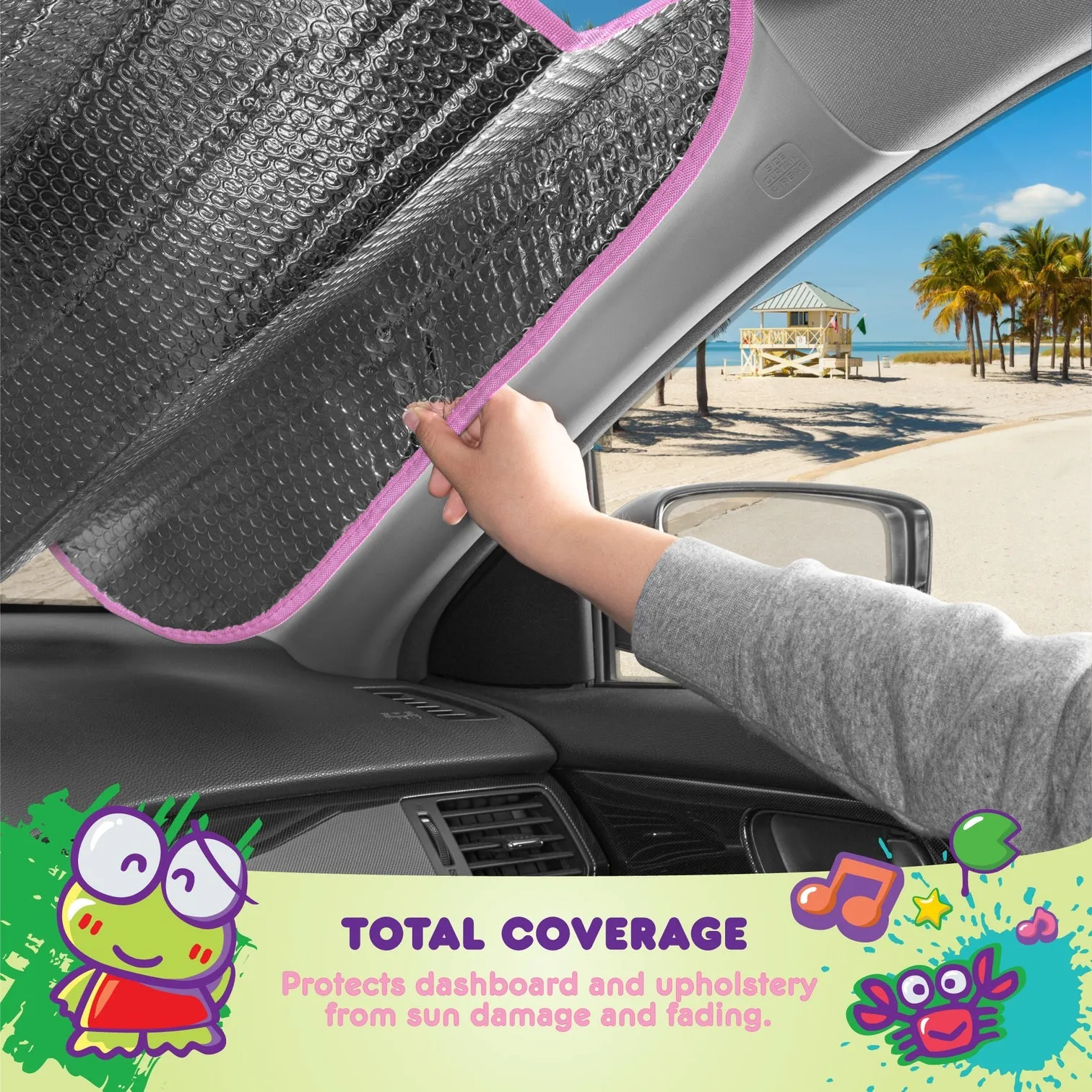 Hello Kitty and Friends Car Sun Shade (Kawaii Fun)