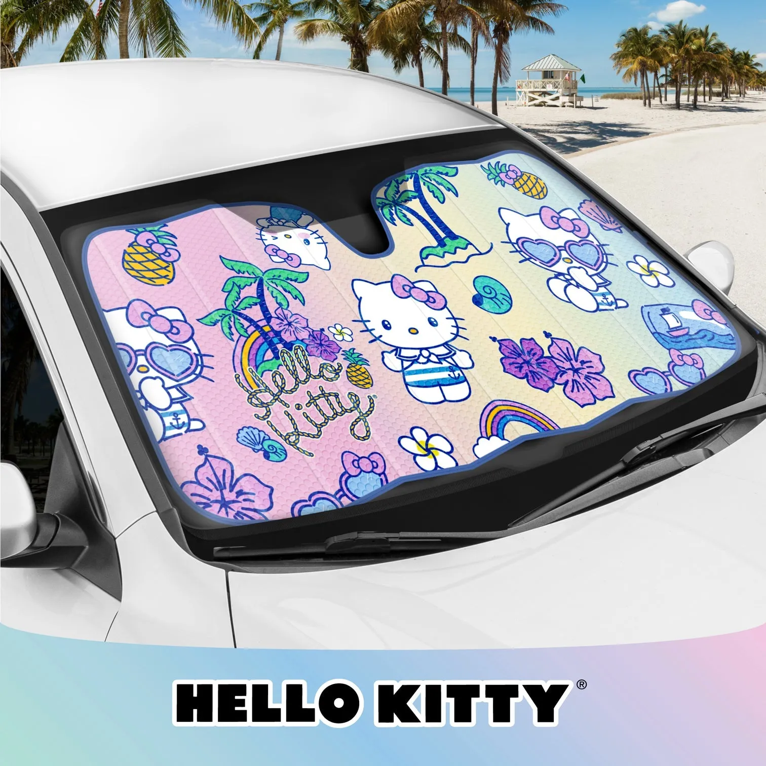 Hello Kitty Car Sun Shade (Summer Sailing)