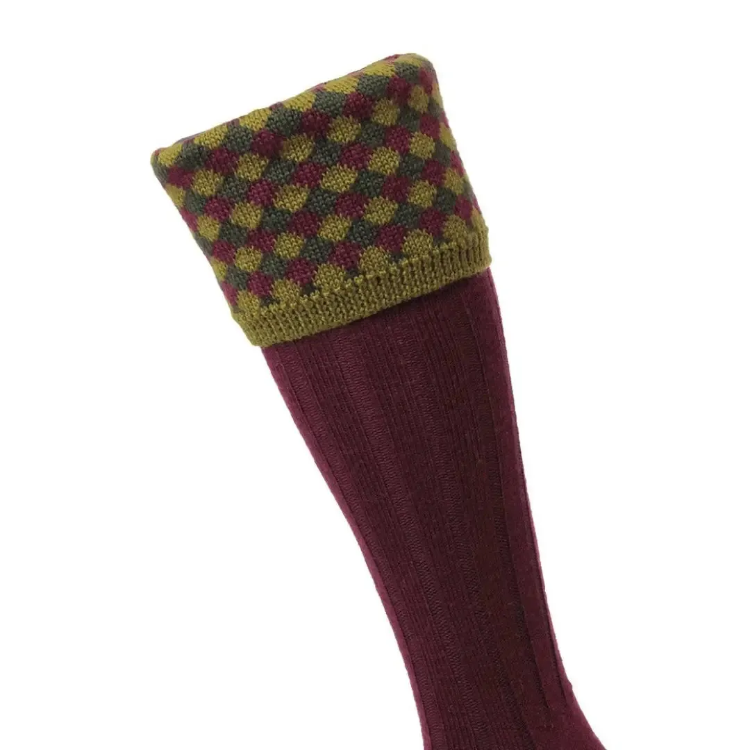 HJ Hall Hadleigh Diamond Harlequin Shooting Socks