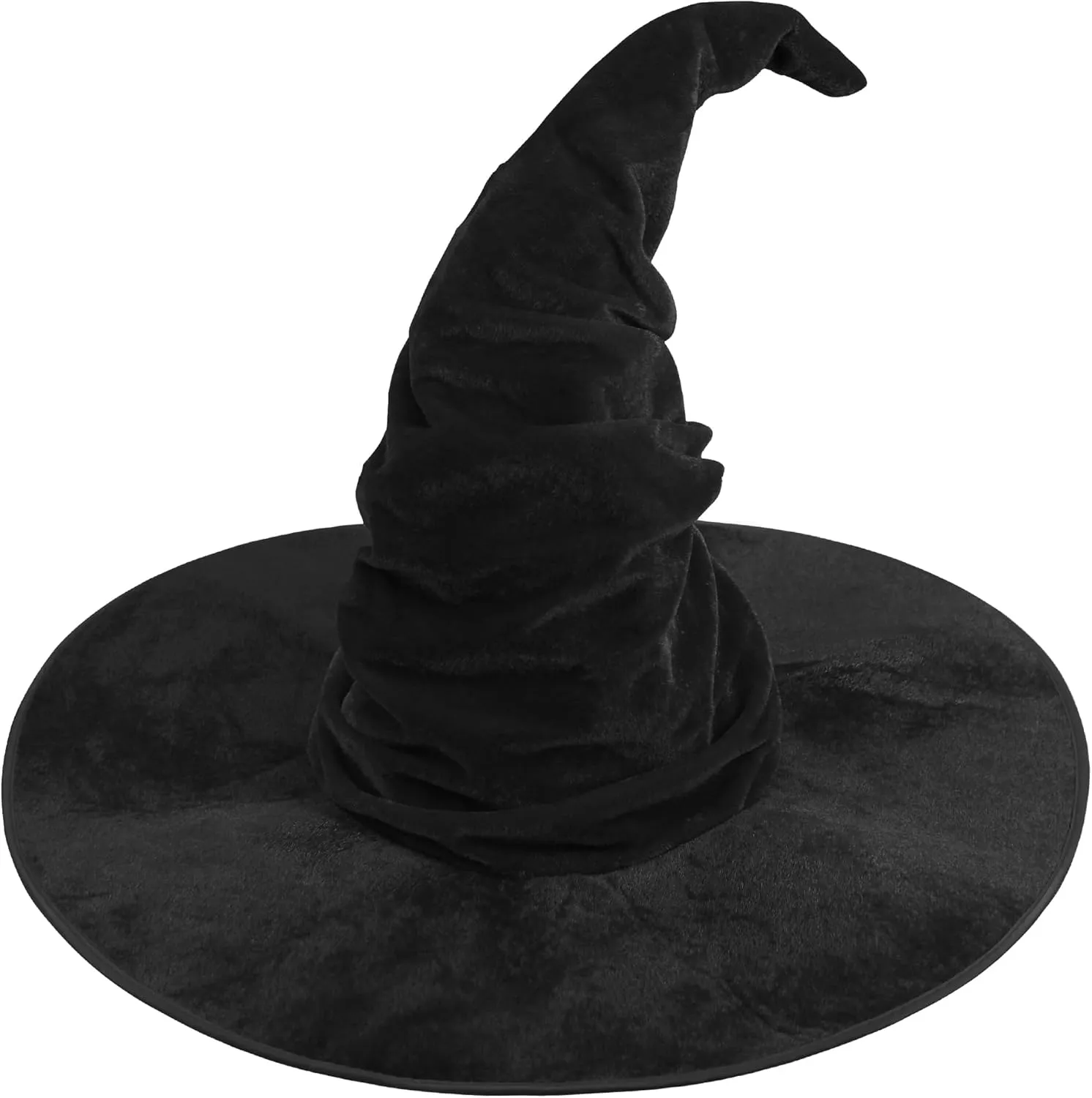 HOMELEX Witch Hat Halloween Adult Black Women's Large Witches Hat Costume Accessories for Party
