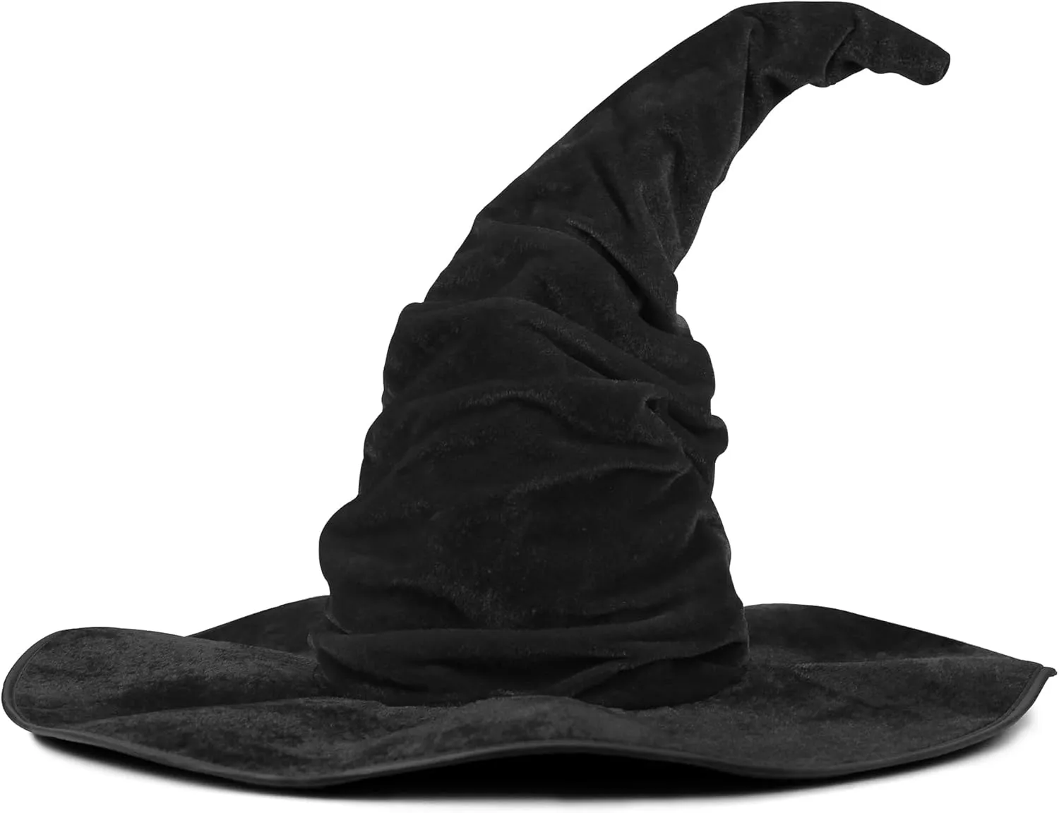 HOMELEX Witch Hat Halloween Adult Black Women's Large Witches Hat Costume Accessories for Party