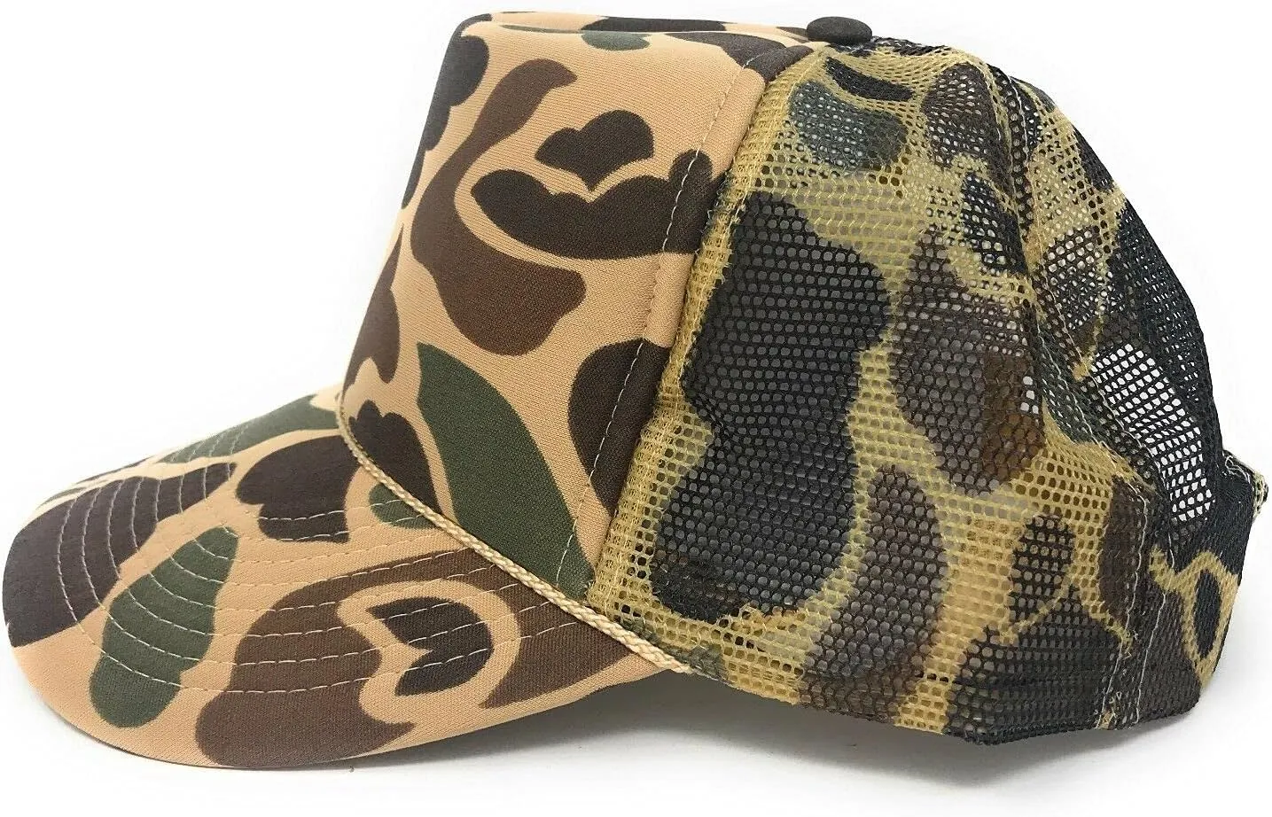 Impecgear Two Tone Camo Hunting Trucker Baseball Foam Mesh Hats Caps for Outdoors Travel