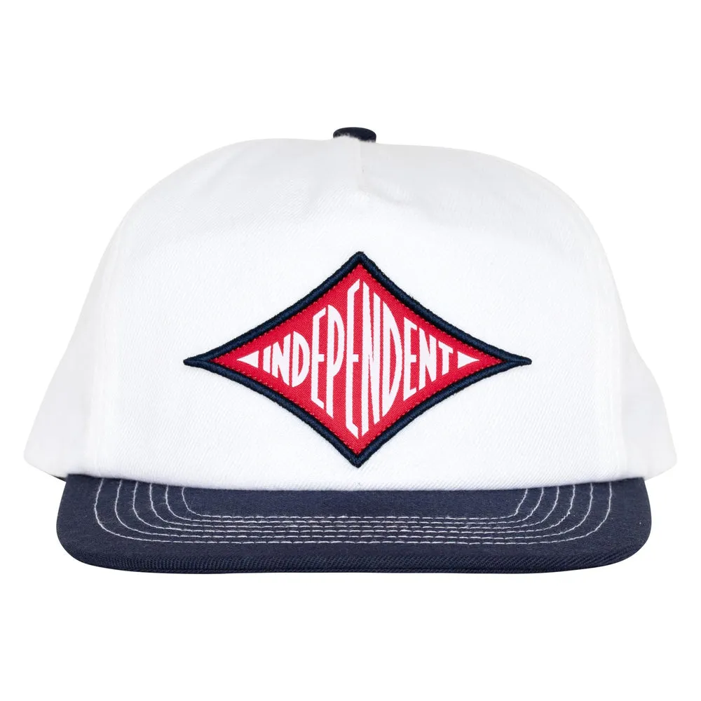 Independent RTB Pilot Independent Snapback Hat - WHITE