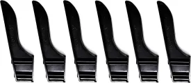 JSP Manufacturing Black or White Dock Piling Line Holder Hook - Store Your Dock Lines/Ropes (6, Black)
