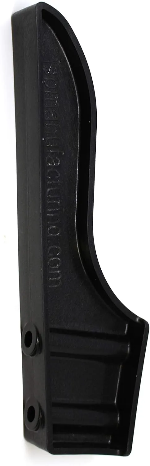 JSP Manufacturing Black or White Dock Piling Line Holder Hook - Store Your Dock Lines/Ropes (6, Black)
