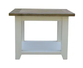 Lavasa Side Sofa End Lamp Table 60cm Solid Mango Wood Modern Farmhouse Furniture