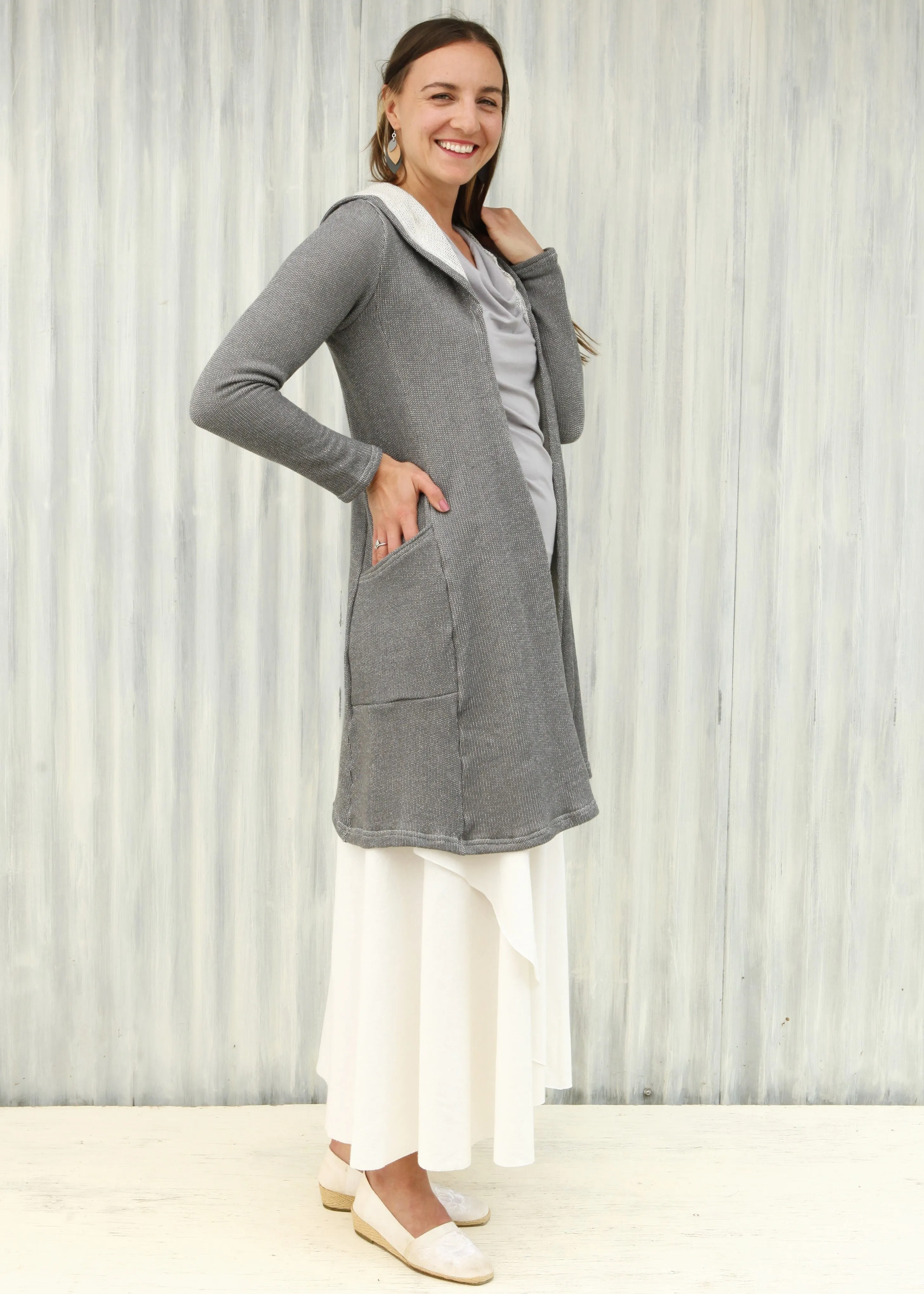 Light Gray Alexandra Duster