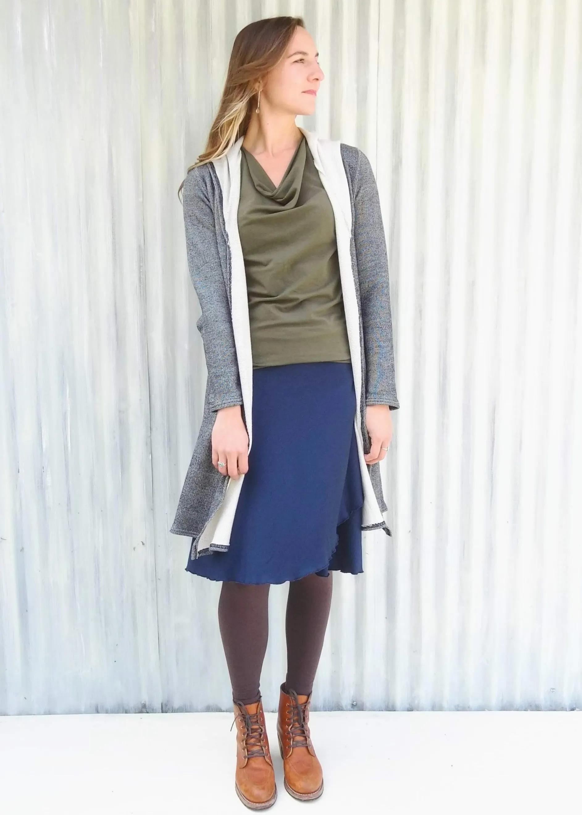 Light Gray Alexandra Duster