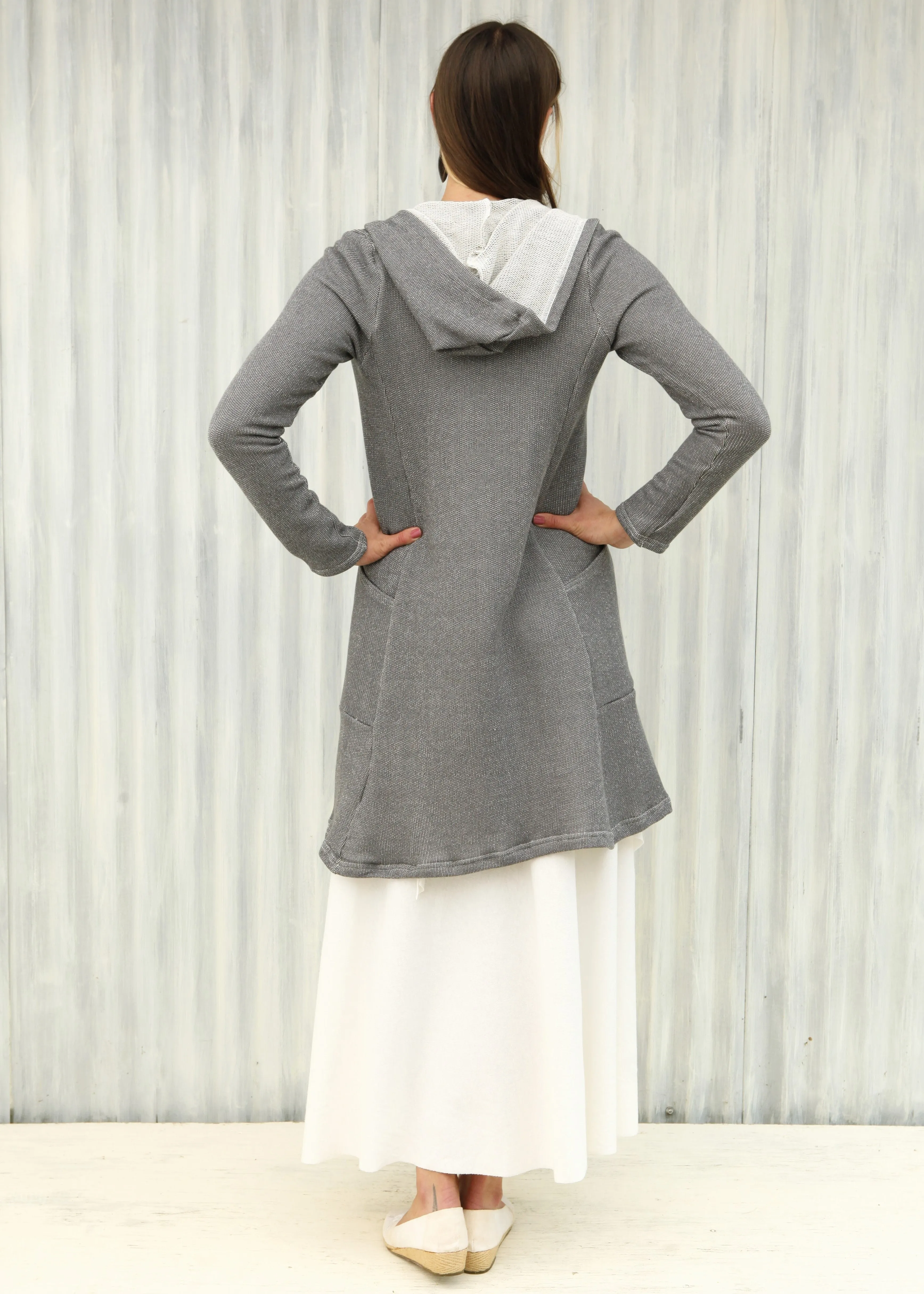 Light Gray Alexandra Duster