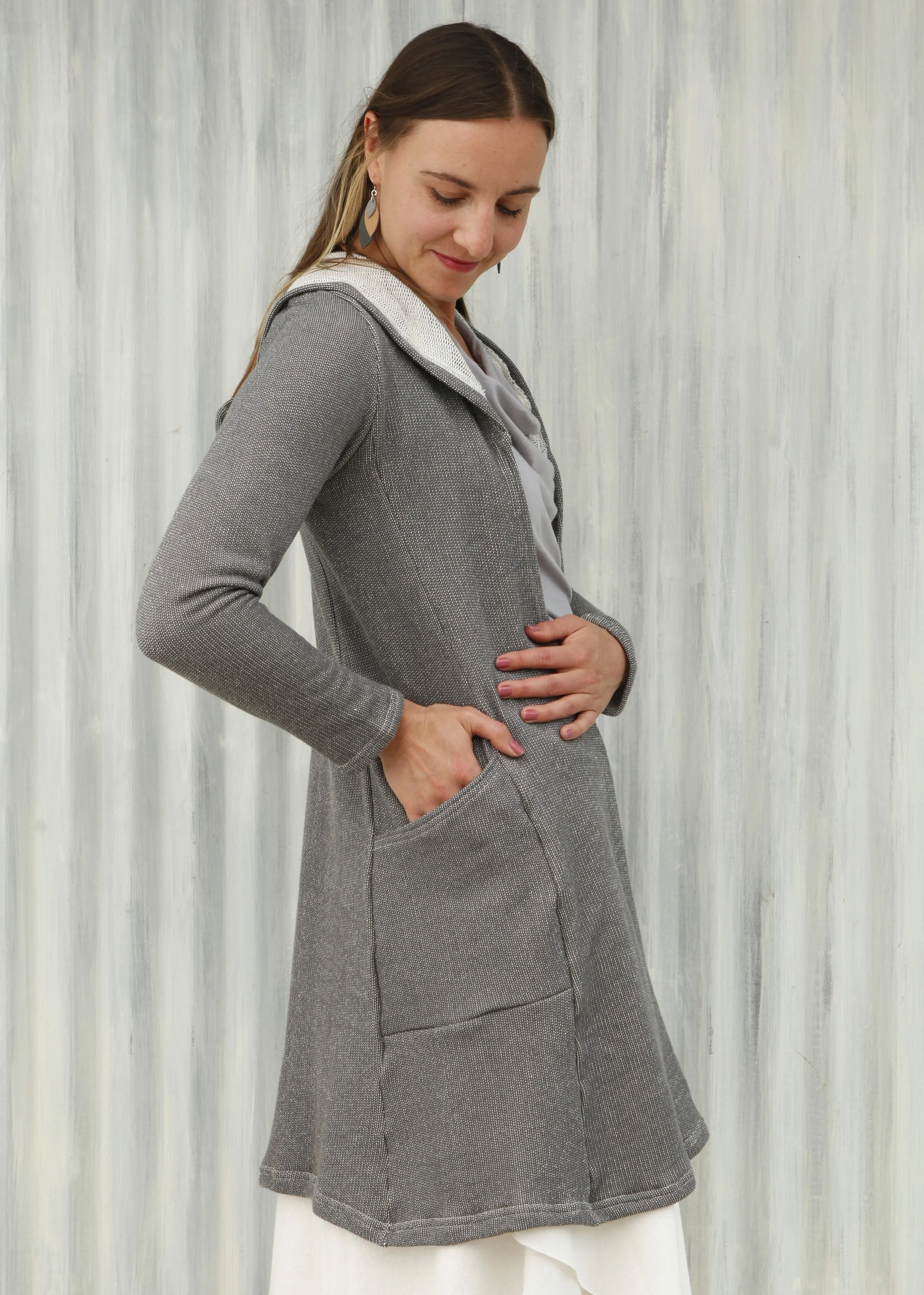 Light Gray Alexandra Duster