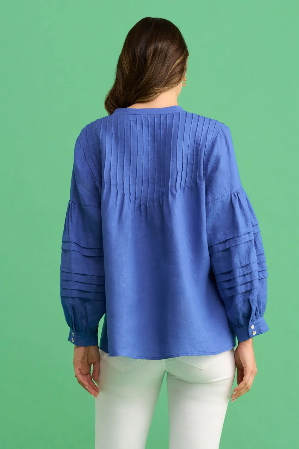 Linen Pleated Shirt