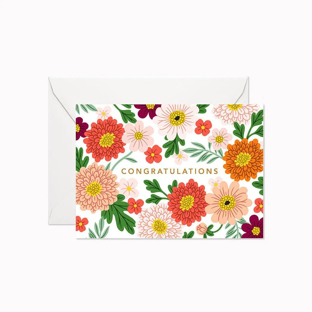 Lively Garden Congratulations | Mini Greeting Card*