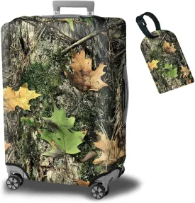 Luggage Cover Plus - Camo Tree Travel Suitcase Cover for 29-30 inch Luggage (XL) with Concealed Zipper, Washable Elastic Cloth, Dustproof, Anti-Scratch