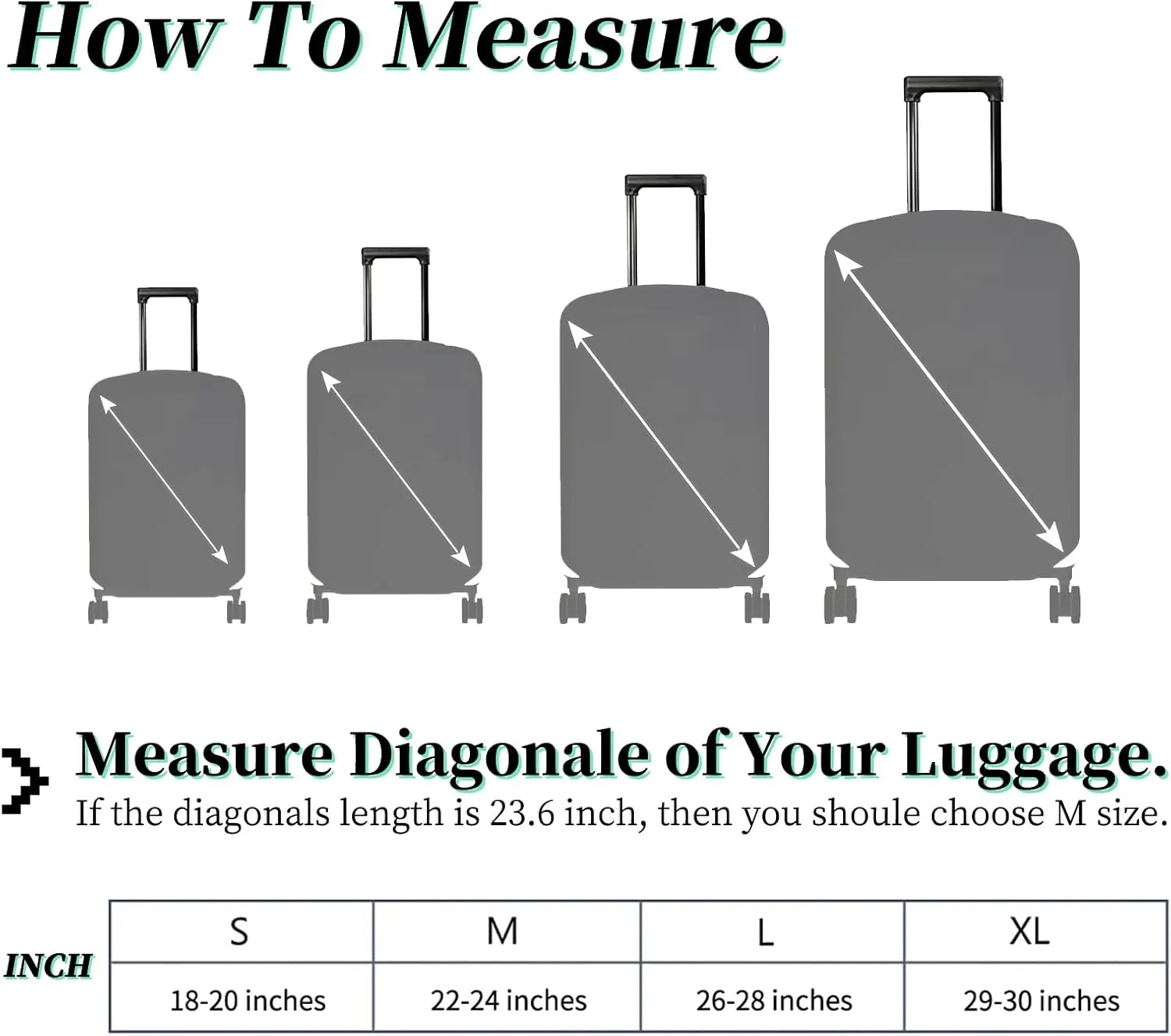 Luggage Cover Plus - Camo Tree Travel Suitcase Cover for 29-30 inch Luggage (XL) with Concealed Zipper, Washable Elastic Cloth, Dustproof, Anti-Scratch