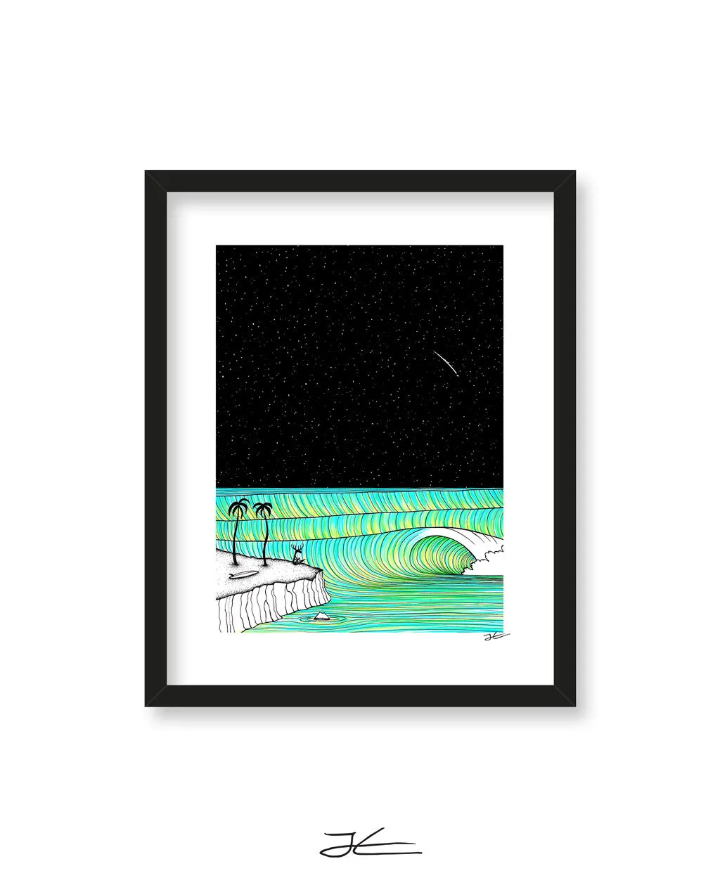 Meditating Moose - Print/ Framed Print