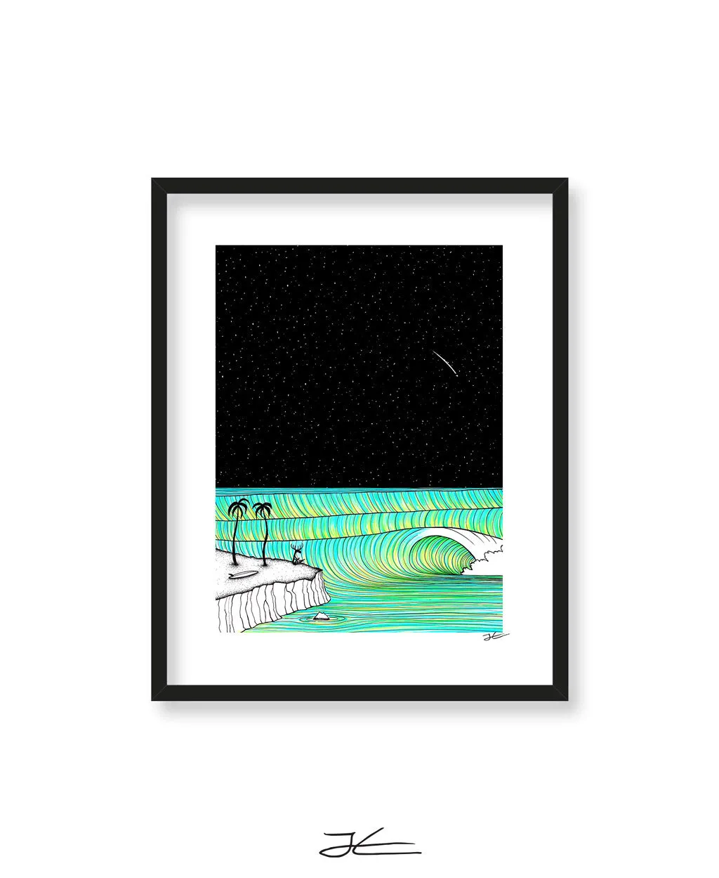 Meditating Moose - Print/ Framed Print