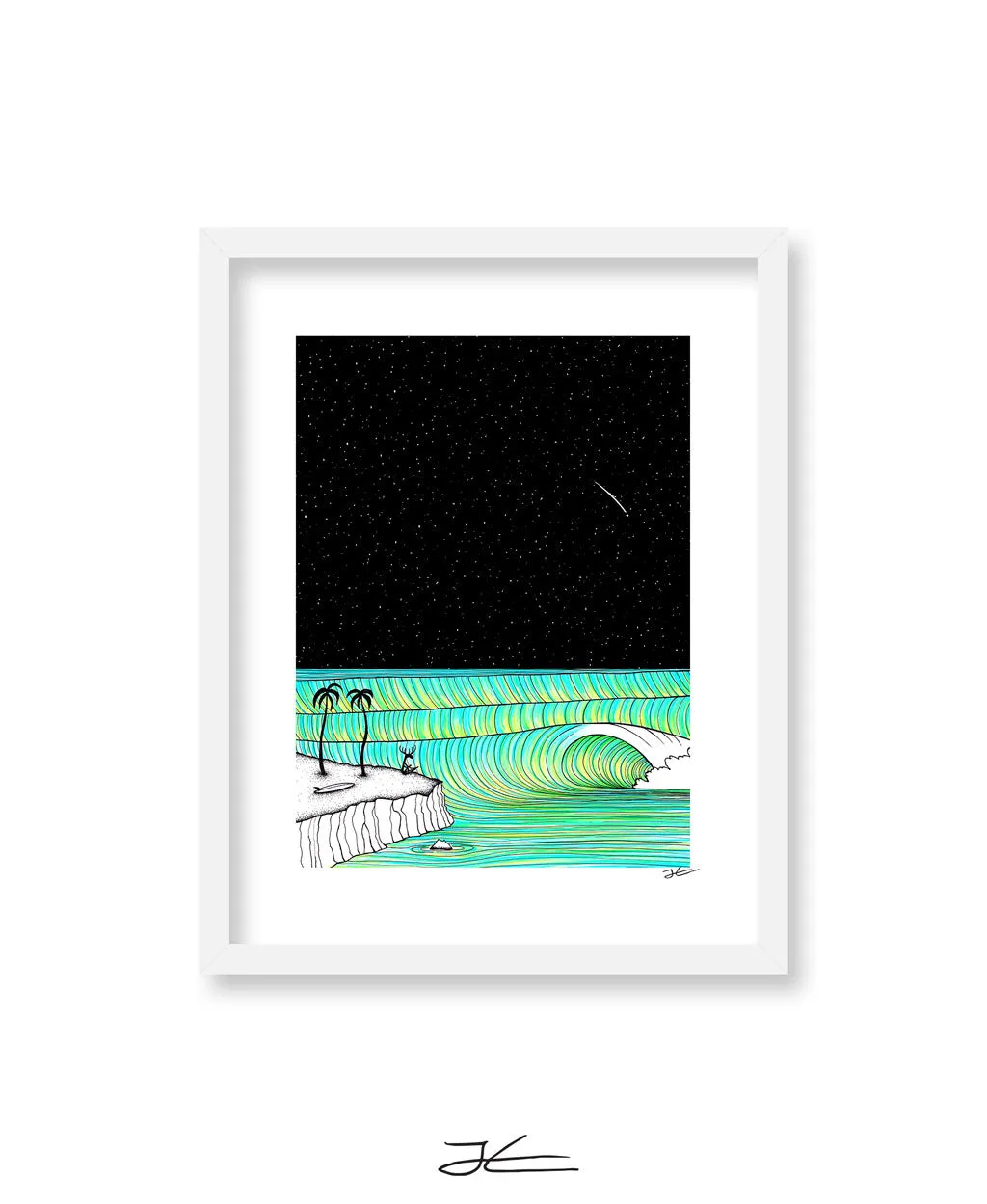 Meditating Moose - Print/ Framed Print