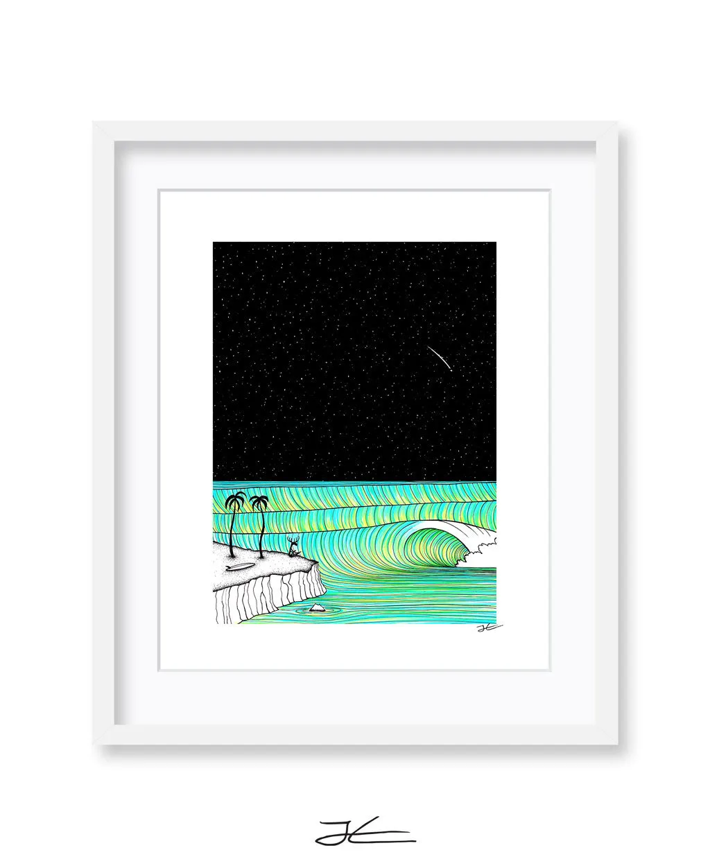 Meditating Moose - Print/ Framed Print