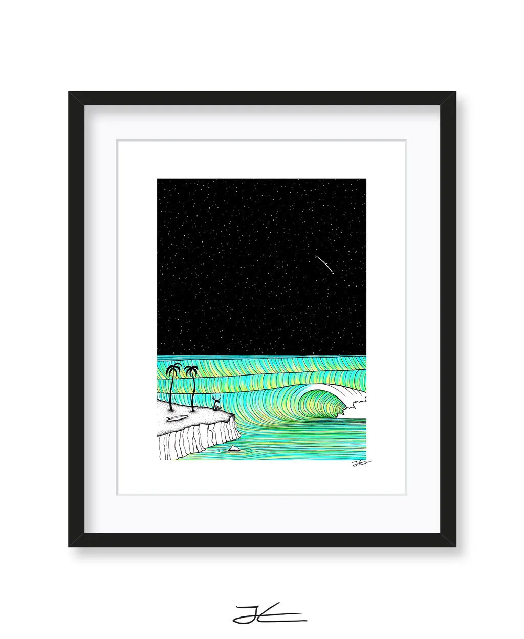 Meditating Moose - Print/ Framed Print