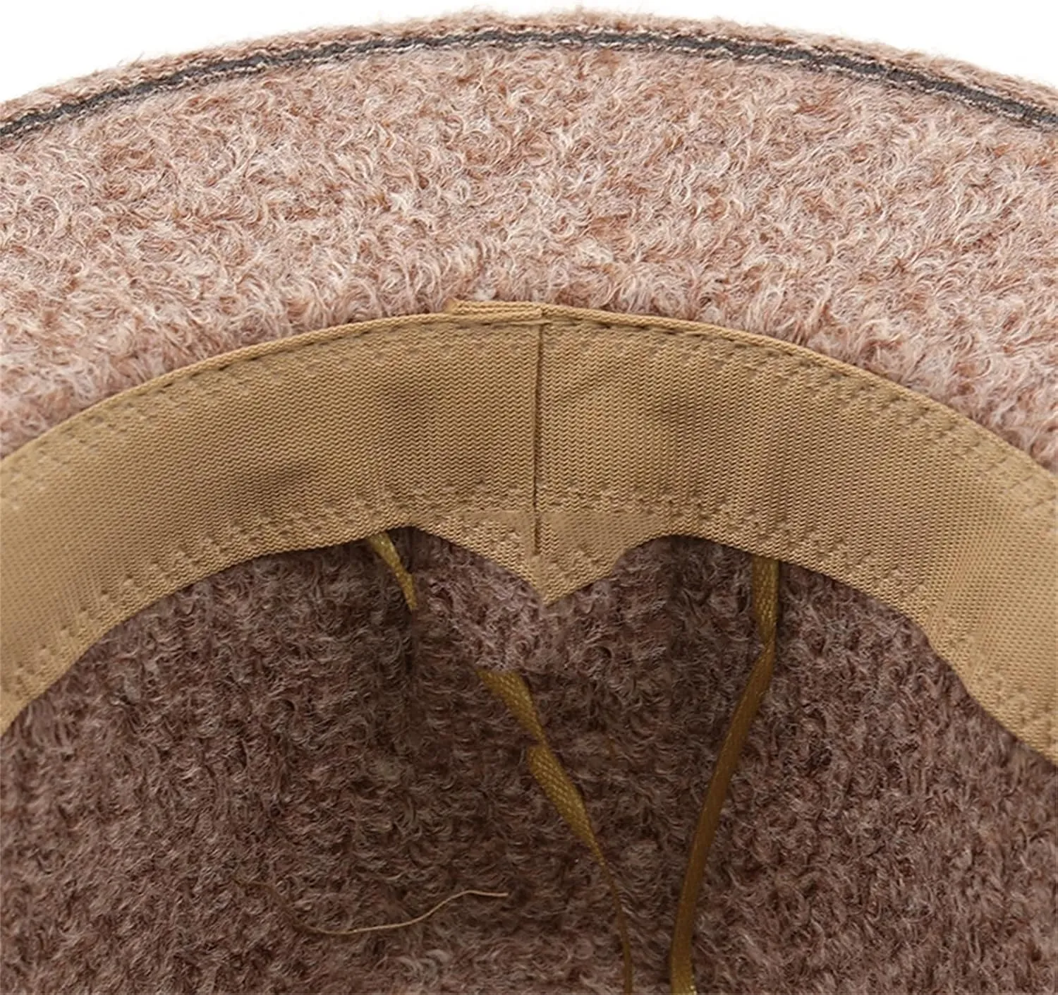 Men Wide Brim Wool Fedora Hat Classic Cowboy Hat Wedding Church Jazz Hats for Women