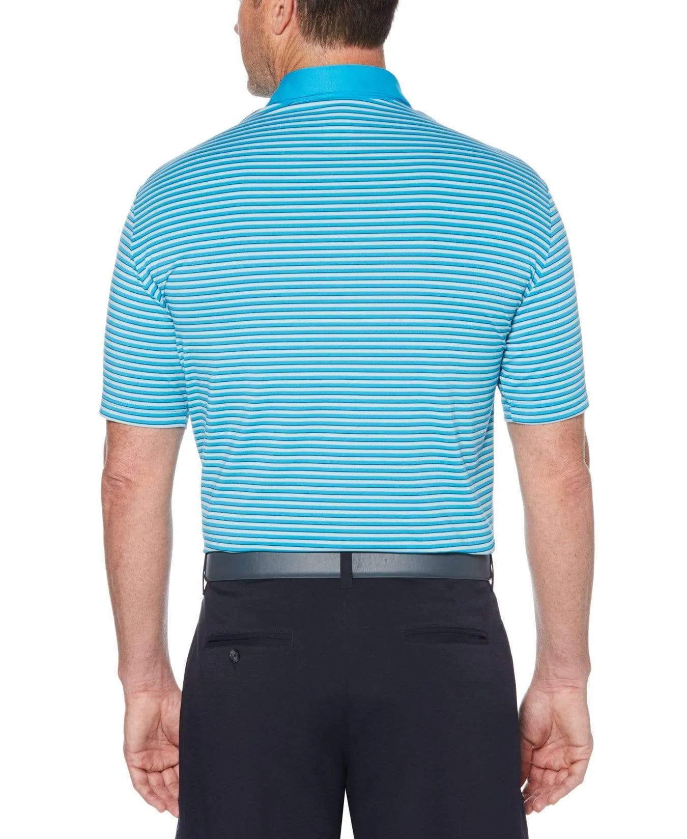 Mens 3-Color Stripe Polo