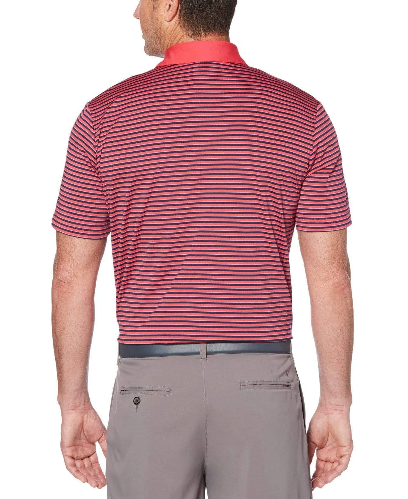 Mens 3-Color Stripe Polo