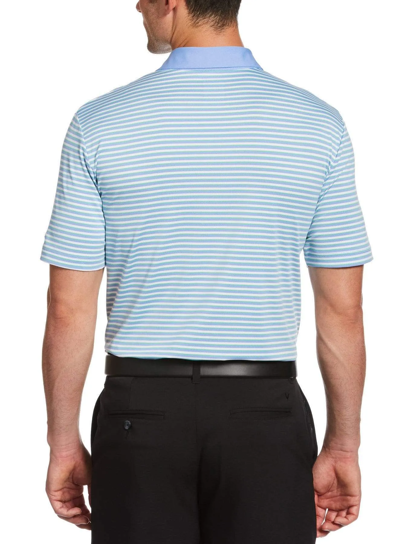 Mens 3-Color Stripe Polo