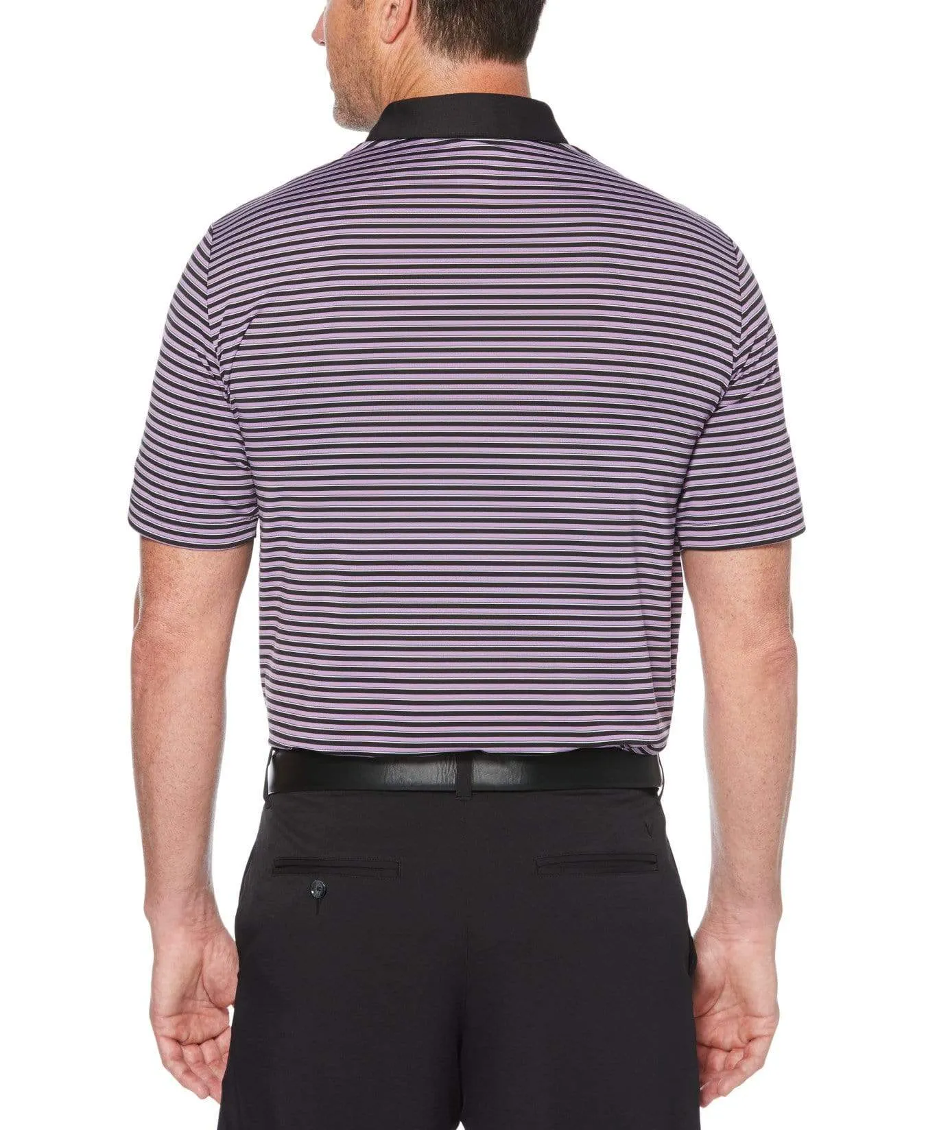 Mens 3-Color Stripe Polo