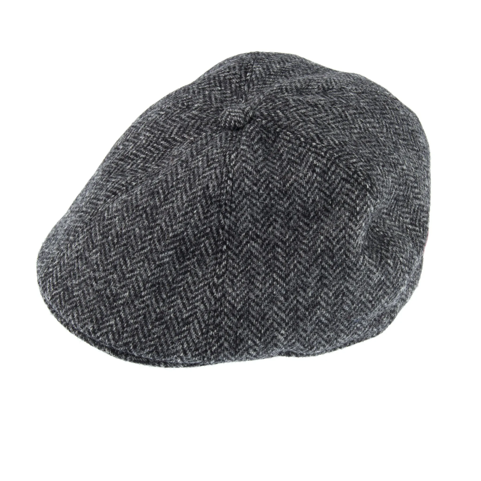 Men's Abraham Moon Herringbone Tweed Driver's Cap