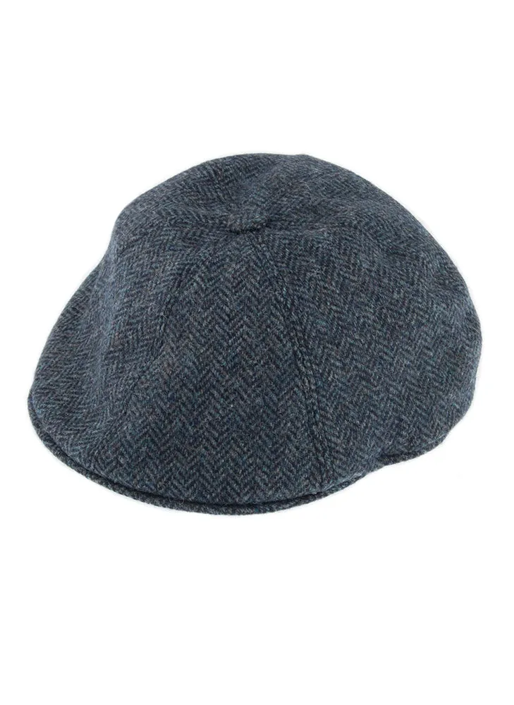 Men's Abraham Moon Herringbone Tweed Driver's Cap
