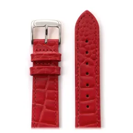 Men's Leather Watchband with Alligator Grain