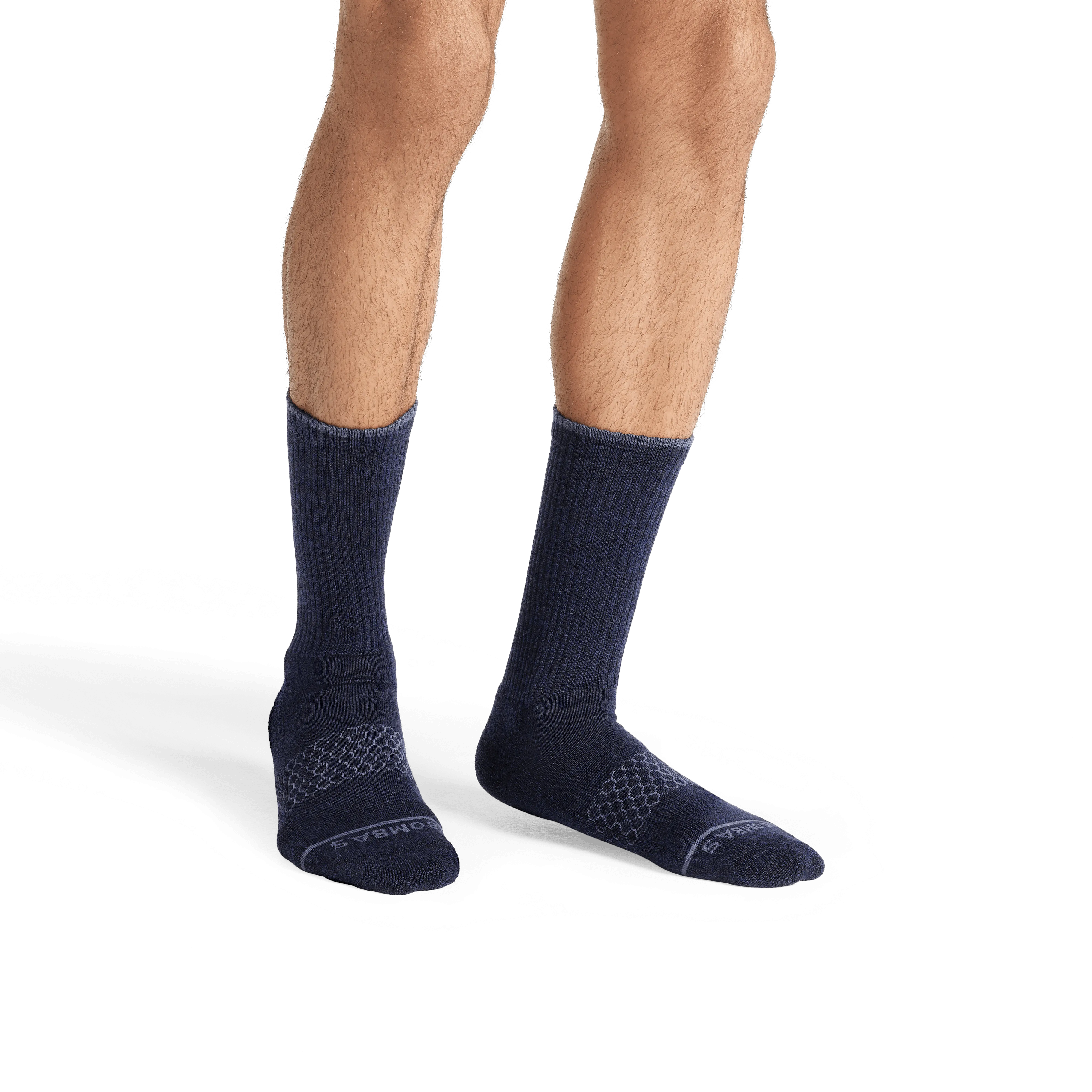Men's Merino Wool Blend Calf Sock 8-Pack